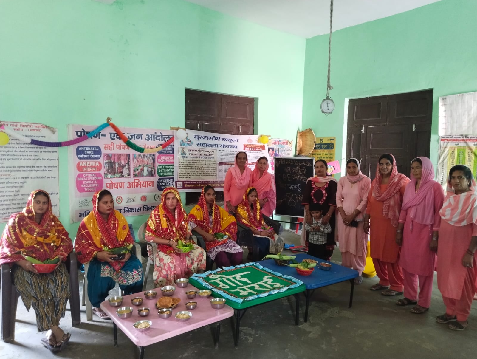Baby shower ceremonies organized for four pregnant women in Jakhauli