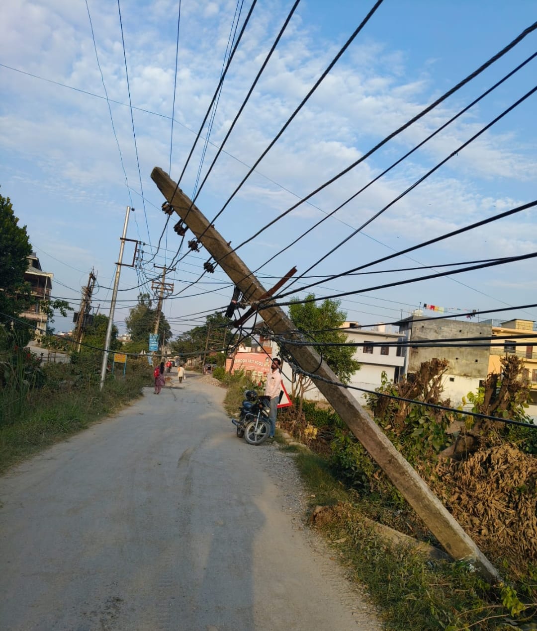 electricity supply effected in kunja