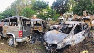 भोपाल: थाने में रखे जब्ती वाहनों में भीषण आग, पांच कारें और स्कूटर जलकर खाक