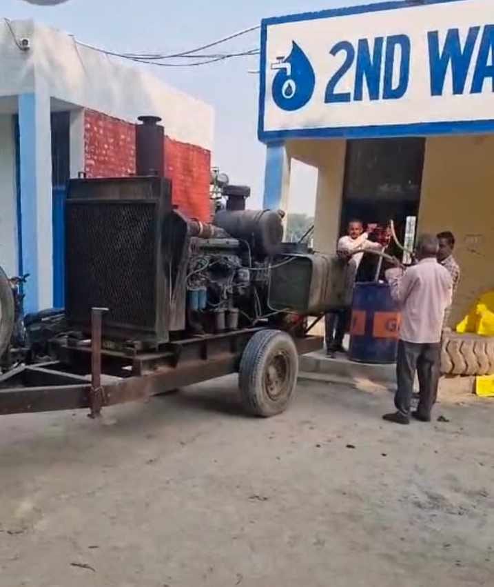 टोहाना में जलघर में पानी सप्लाई के लिए लगाया गया जनरेटर