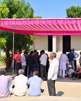 Voting to elect sarpanchs in 283 gram panchayats has begun in Udaipur; votes will be cast until 6 PM.