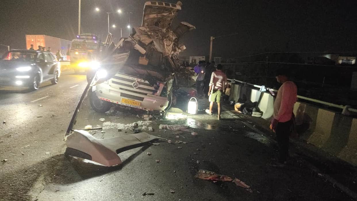 Tragic road accident in Dholpur; out-of-control car overturns, two people killed