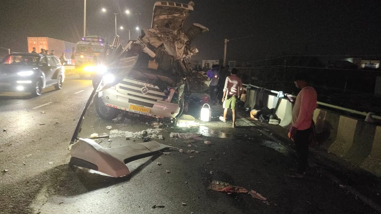 Tragic road accident in Dholpur; out-of-control car overturns, two people killed