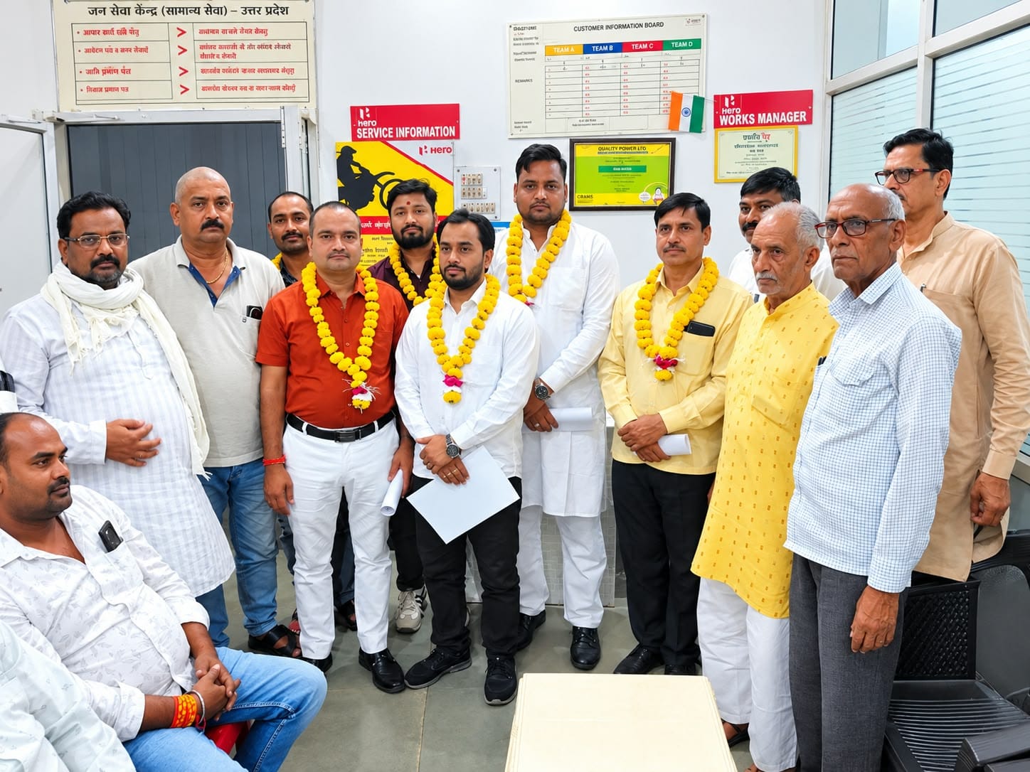 फोटो -15- स्वागत के दौरान मौजूद पदाधिकारियों। स्रोत:संगठन