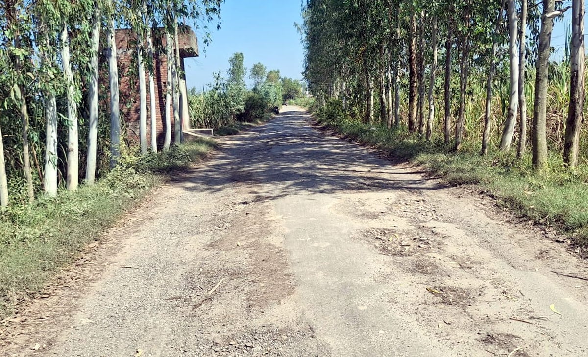 Bijnor News: 17 साल से मरम्मत का इंतजार, गड्ढों में तब्दील शिवपुरी जाने वाली सड़क