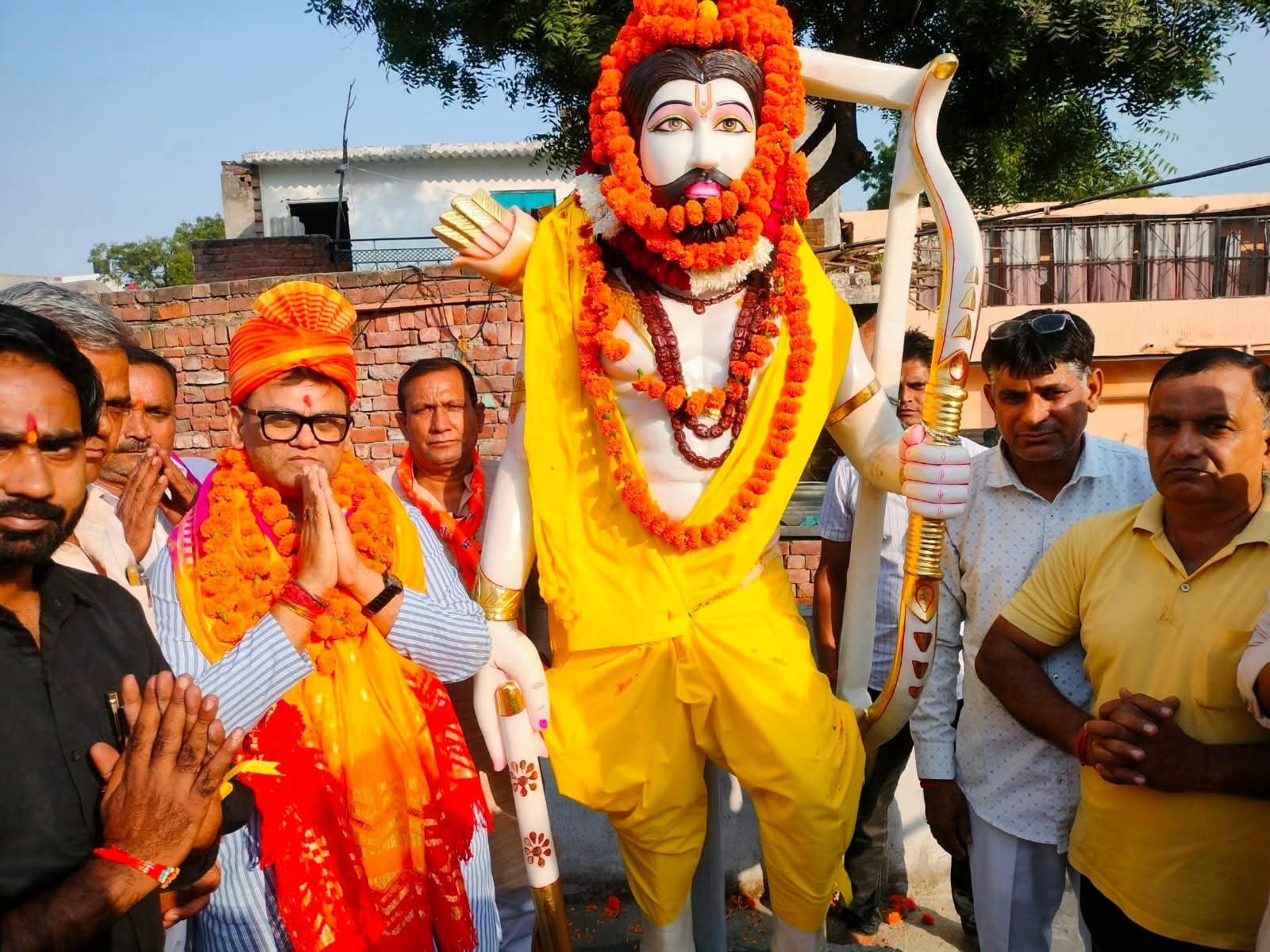 Statue of Lord Parashurama installed in Khajuri