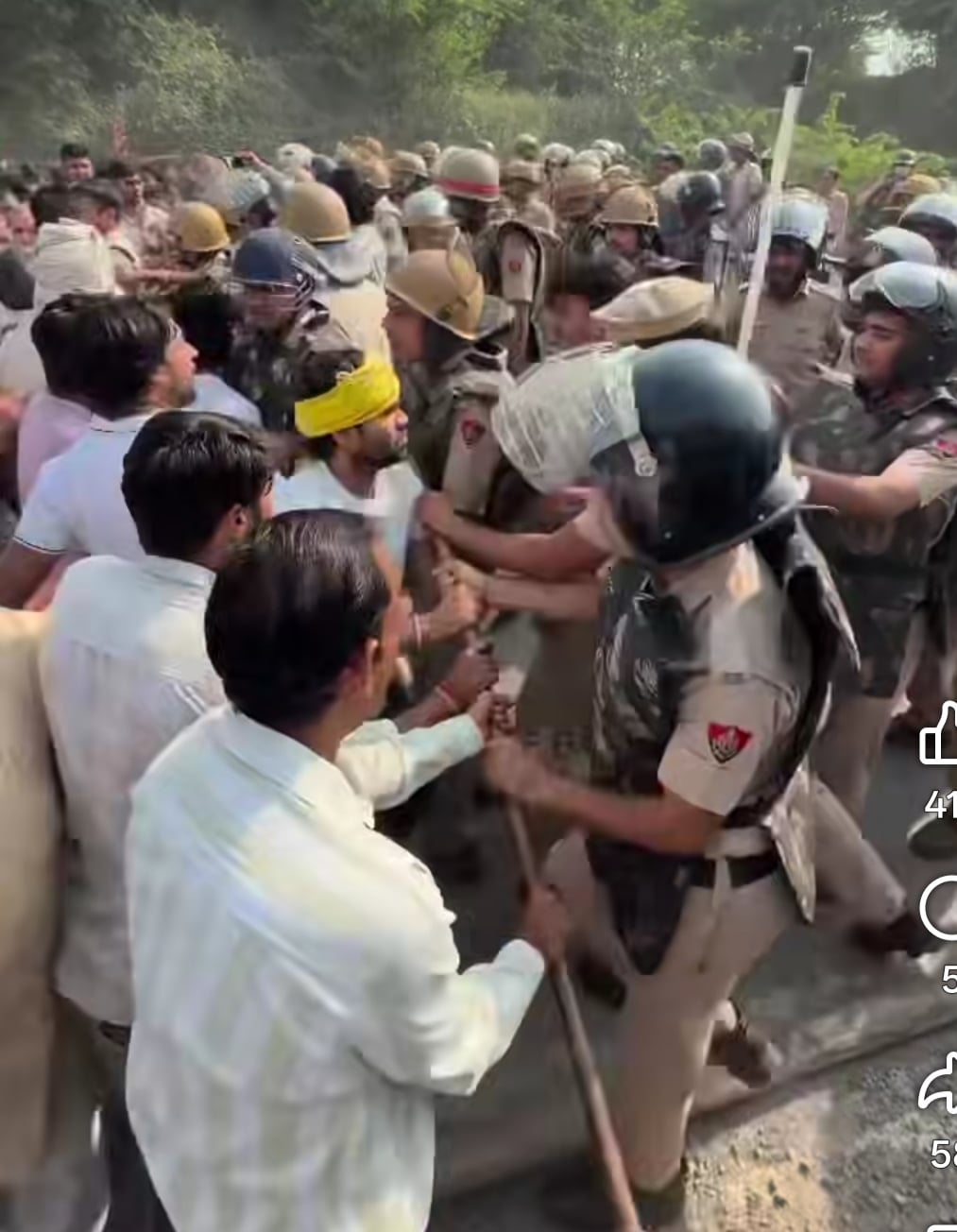 36 communities rally in Bhankhari; two-kilometer-long traffic jam ensues
