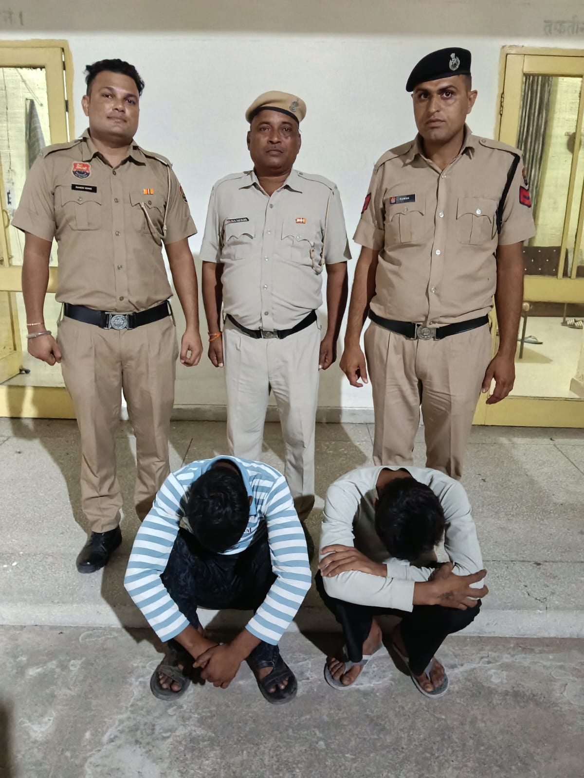 फोटो 10 नरवाना। पुलिस की गिरफ्त में आरोपी। स्रोत पुलिस।