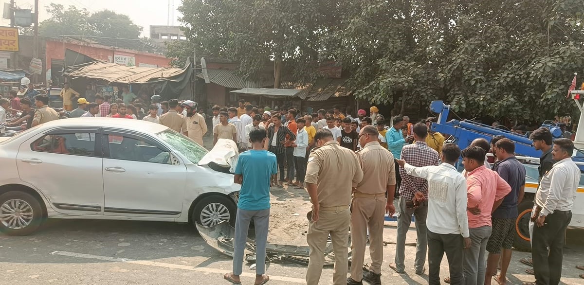 Shahjahanpur News: लखनऊ-दिल्ली हाईवे पर कार की टक्कर लगने से बुजुर्ग की मौत