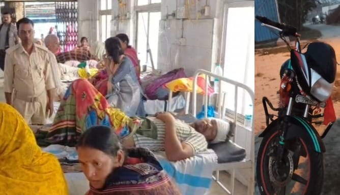 Muzaffarpur Bihar news : three criminal caught by villagers at mid night weapon and bike seazed police