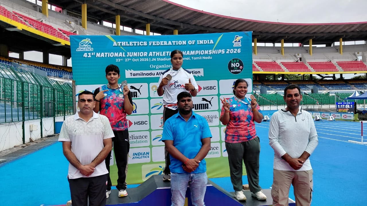 Two players from Matanhel won medals in junior athletics