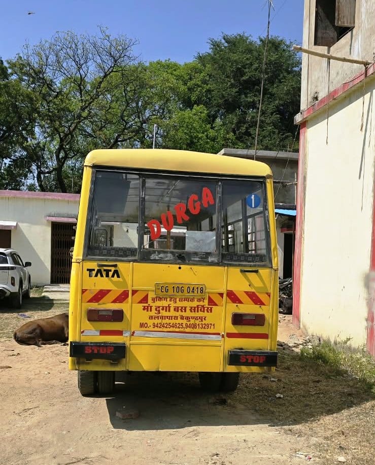 Ambikapur: Three Buses Seized After Kelhari Crash; Four Others Fined ₹11,000 in Safety Drive