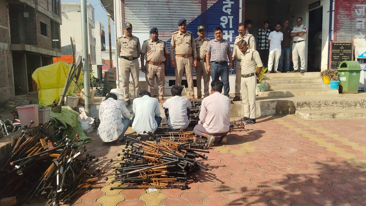 Sehore Police Bust Illegal Explosive Stockpile, Seize 585 Modified Guns and 30 Kg Explosives