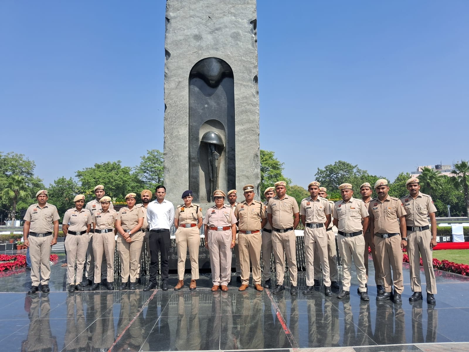 दिल्ली स्थित नेशनल पुलिस मेमोरियल पर पहुंची यमुनानगर पुलिस। प्रवक्ता