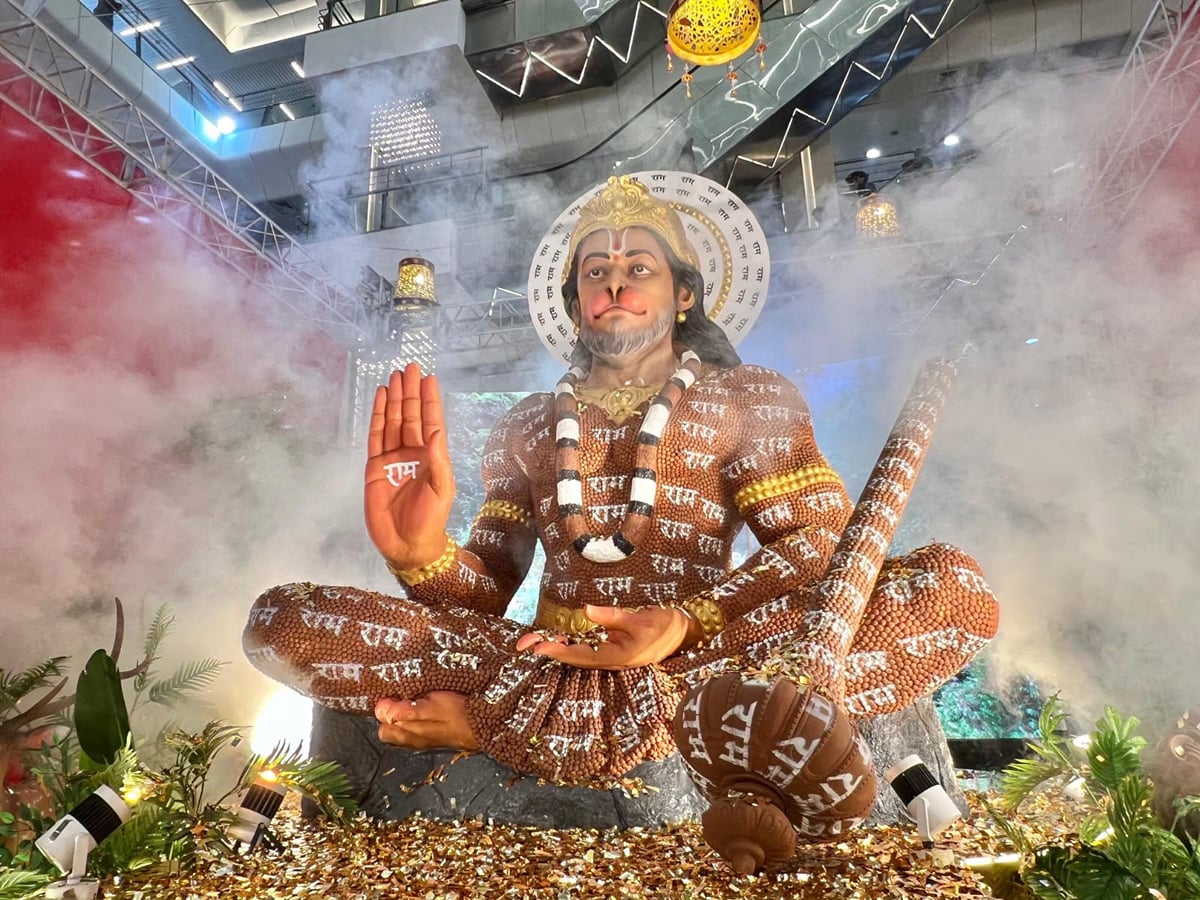 Lucknow News: 24 फीट ऊंची हनुमान प्रतिमा का अनावरण
