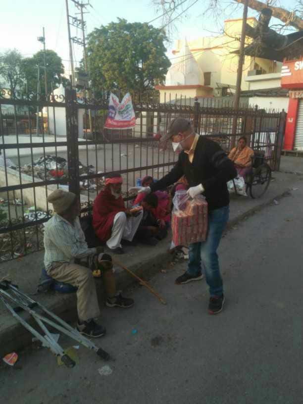 distribute food to needy people