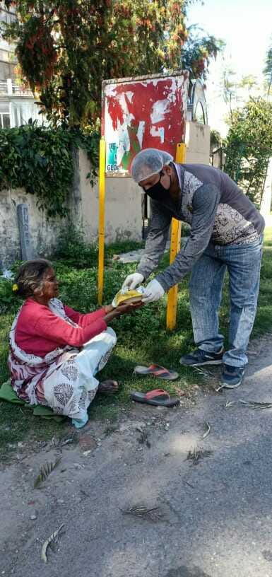 distribute food to needy people