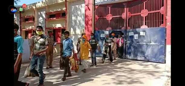 38 detainees released from jail on eight-day interim bail People were handed over to police stations
