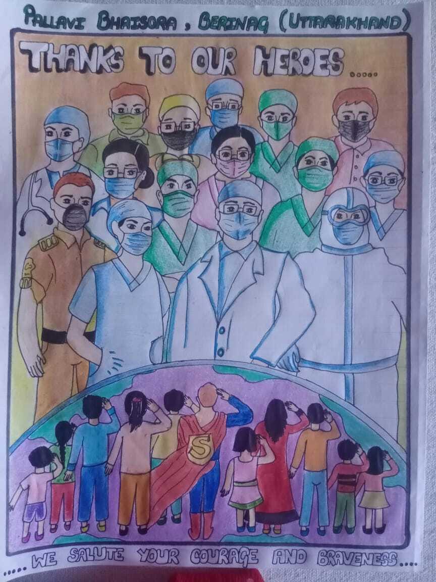 The student made a painting and sent it to the Prime Minister
