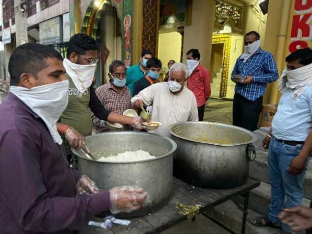 Mla food distribution at yamunanagar