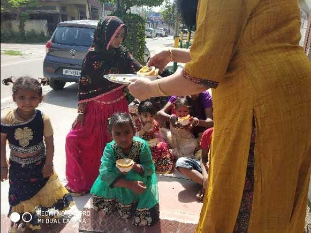 devotees do maha astmi pooja at home