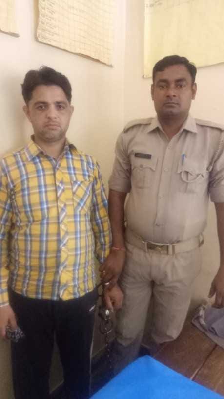 Man arrested due to disputed post in social media.