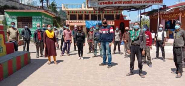 Sanitizers, masks and soaps distributed to laborers in Khatadi.
