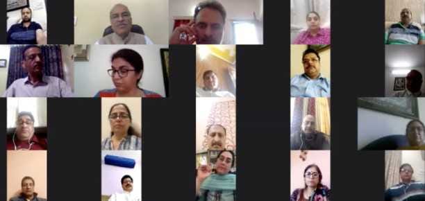 VC JU interacts with Senior Functionaries on Virtual Platform