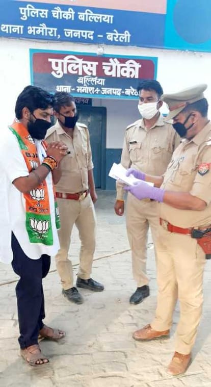 BJP honoring medical, police team