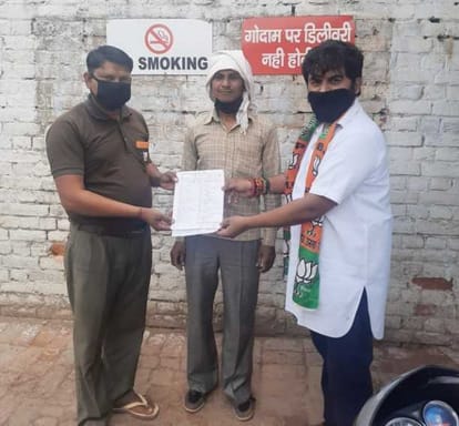 BJP honoring medical, police team