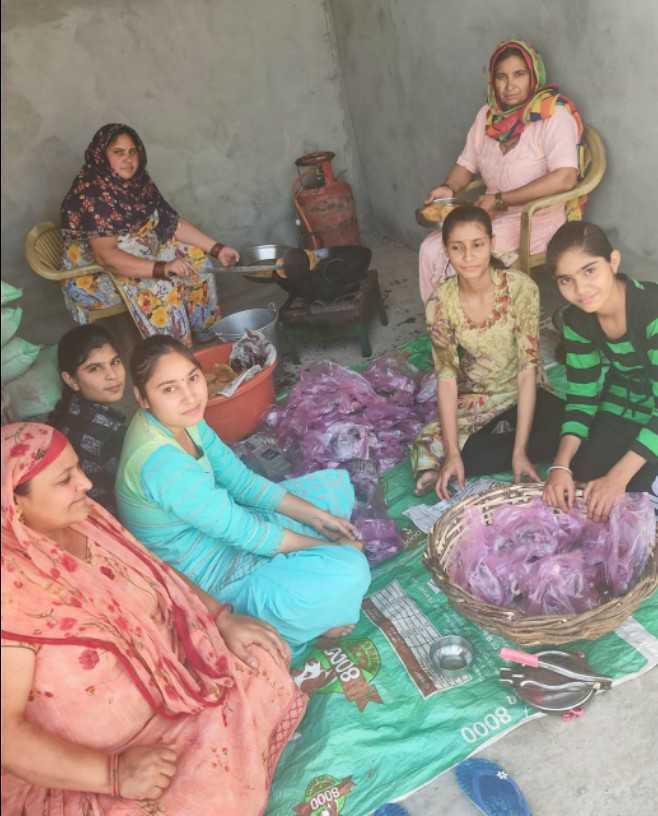 food packet distributed