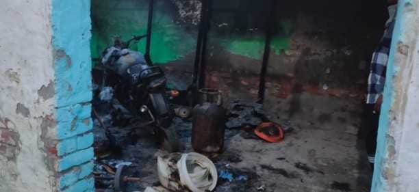 fire in home