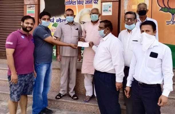bar association narnaul gave rs one lakh in corona religion fund