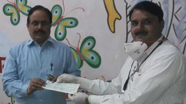 Panchayati Raj Department employees donated one day's salary