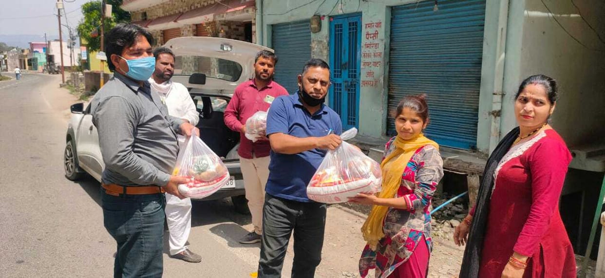 Hands extended to help the needy