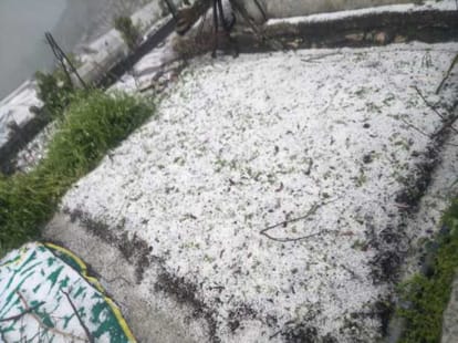 Hail to crops in high Himalayan regions