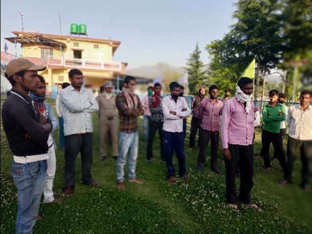 Labour in relief centres, how crop cut
