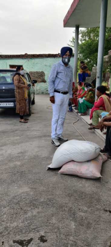 ration distributed to needy families