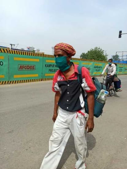 The journey from Gorakhpur to Kanpur completed in eight days, is still 200 km away