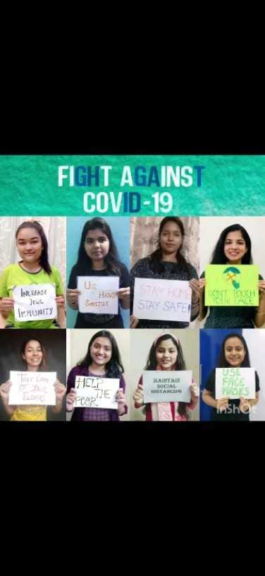 Effort of IT College students to spread awareness about Corona