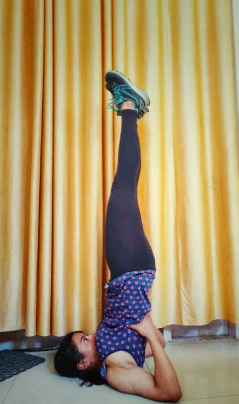 Everest winner Yogesh and Sheetal are spending time doing yoga