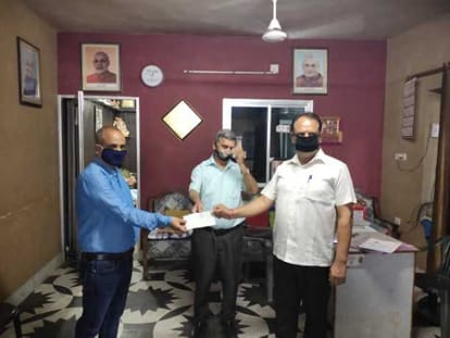donated check
