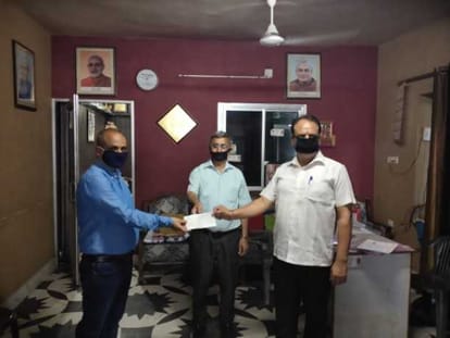 donated check