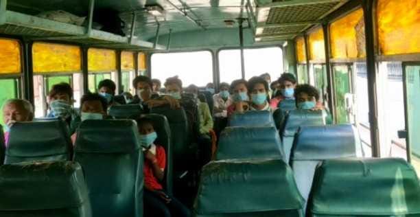 Buses went for uttar pradesh