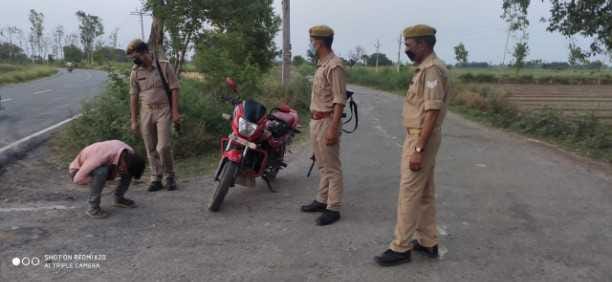 police punished for not wear mask
