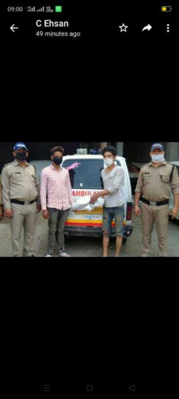 No patient in ambulance, carrying stolen goods, caught