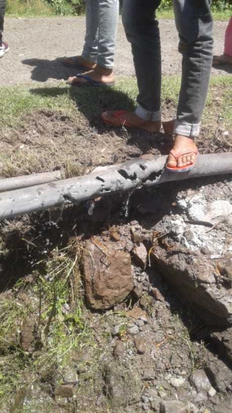 Water Supply Pipes Damage In Pakistan Shelling