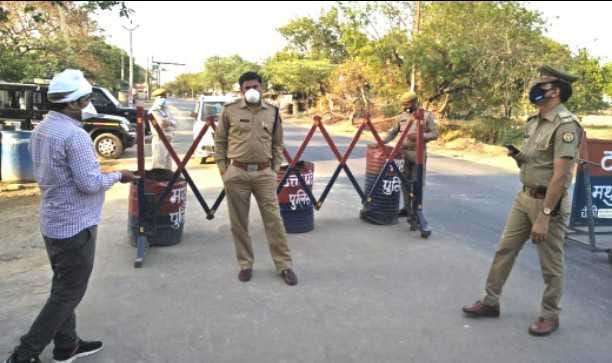 राजस्थान बाॅर्डर की सुरक्षा को लेकर मथुरा पुलिस गंभीर