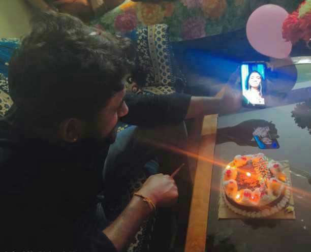 First anniversary celebrated by video call due to lockdown