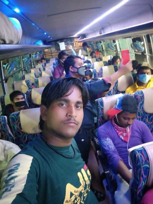 Laborers went to Bihar after booking a bus of 70 thousand